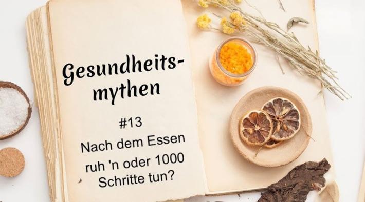 Nach dem Essen ruh´n oder 1000 Schritte tun?